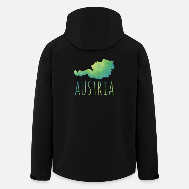 austria - Recycelte Männer Softshell-Jacke von Stanley/Stella - Schwarz