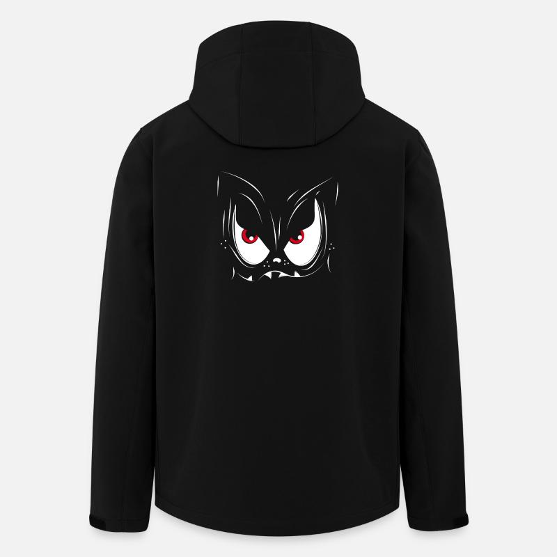 Un visage de monstre - Veste softshell homme en polyester recyclé Stanley/Stella - noir