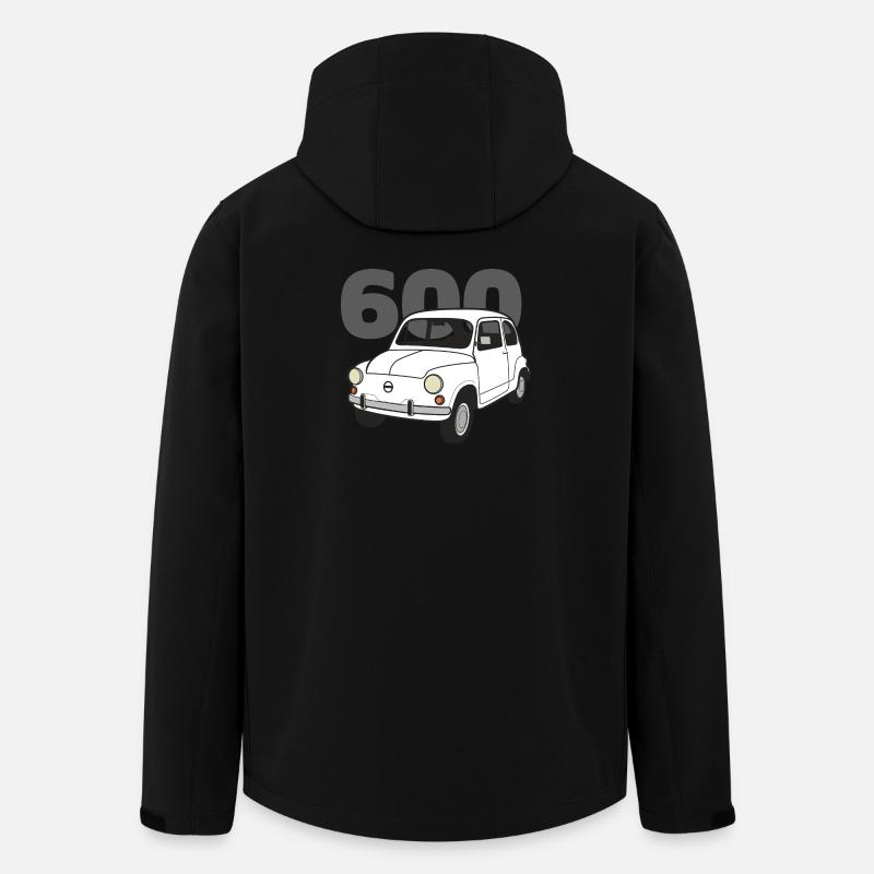 600 weiße V2 - Recycelte Männer Softshell-Jacke von Stanley/Stella - Schwarz