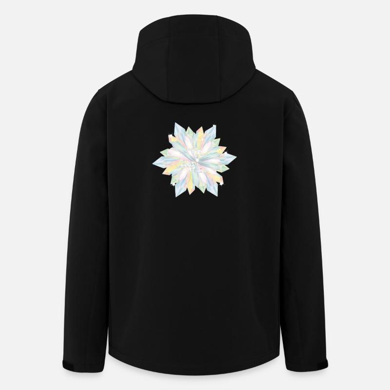 étoile de cristaux irisés - Veste softshell homme en polyester recyclé Stanley/Stella - noir