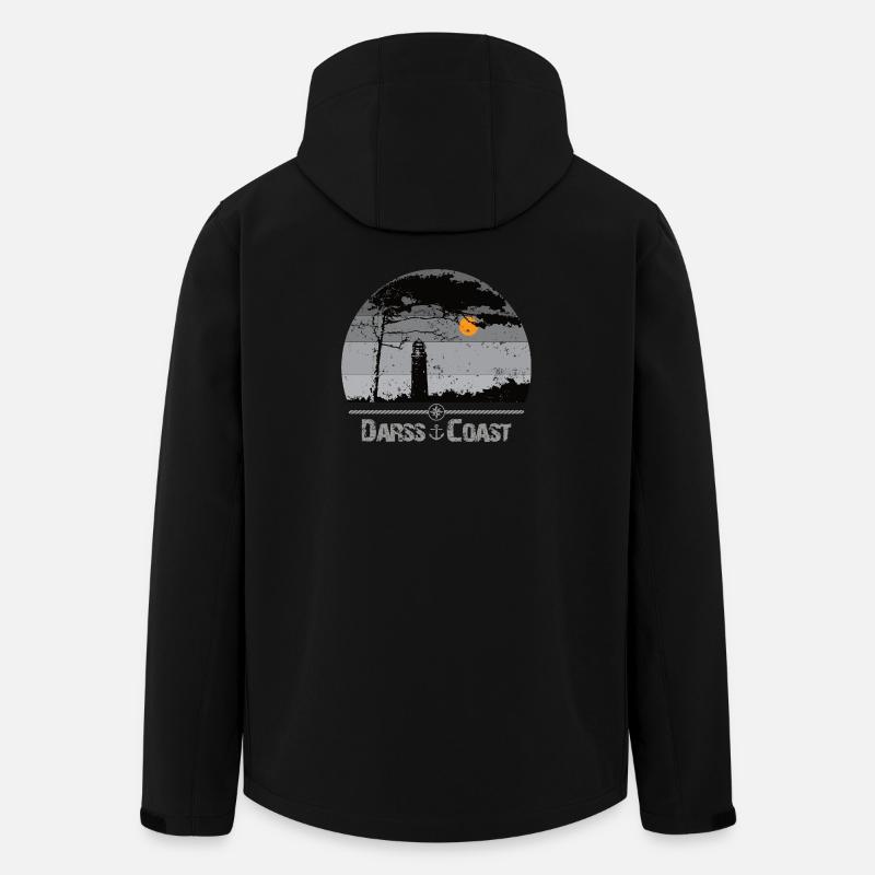 Darss Coast - Halbinsel Darss - Recycelte Männer Softshell-Jacke von Stanley/Stella - Schwarz