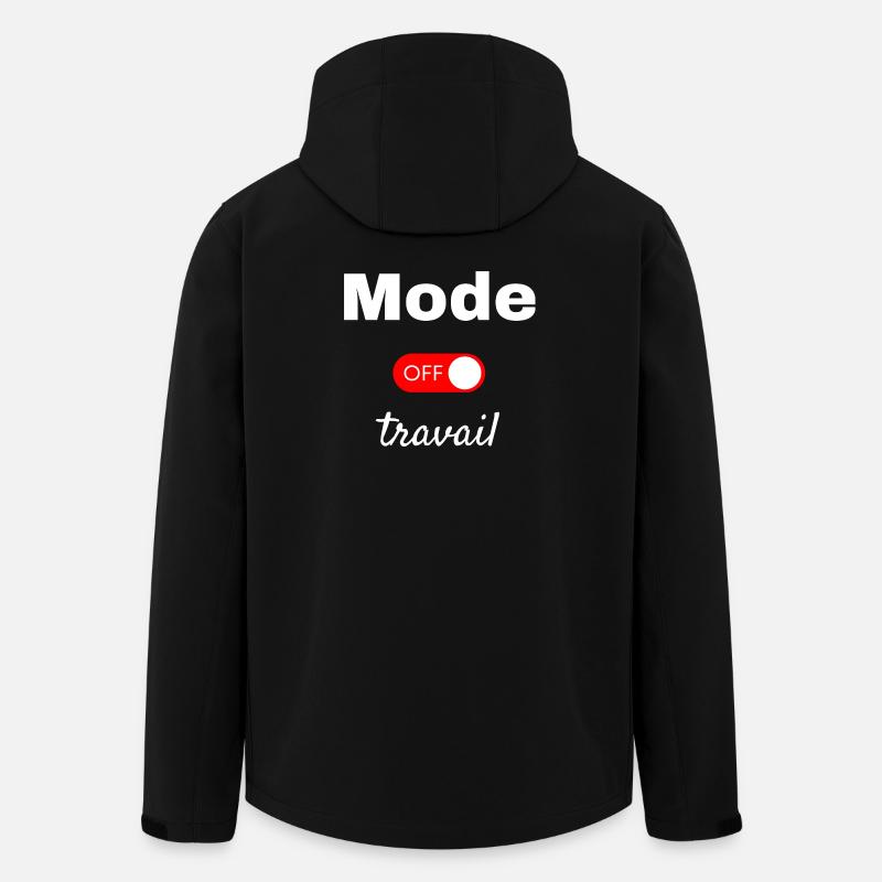 Außerbetrieblicher Modus - Recycelte Männer Softshell-Jacke von Stanley/Stella - Schwarz