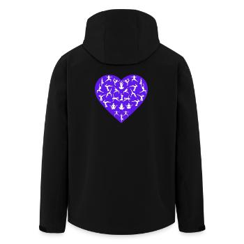 Yoga Pose Love - Vêtements de yoga - Veste softshell homme en polyester recyclé Stanley/Stella - noir - Dos - AI Model Male 185 light (185cm)
