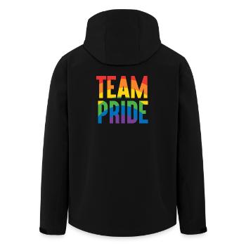 Mois de la fierté LGBT - Fierté d’équipe - Veste softshell homme en polyester recyclé Stanley/Stella - noir - Dos - AI Model Male 185 light (185cm)