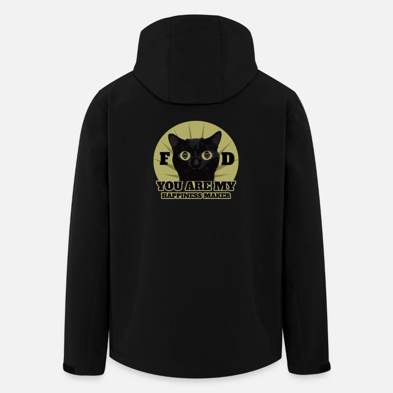 Süße Schwarze Katze - Recycelte Männer Softshell-Jacke von Stanley/Stella - Schwarz