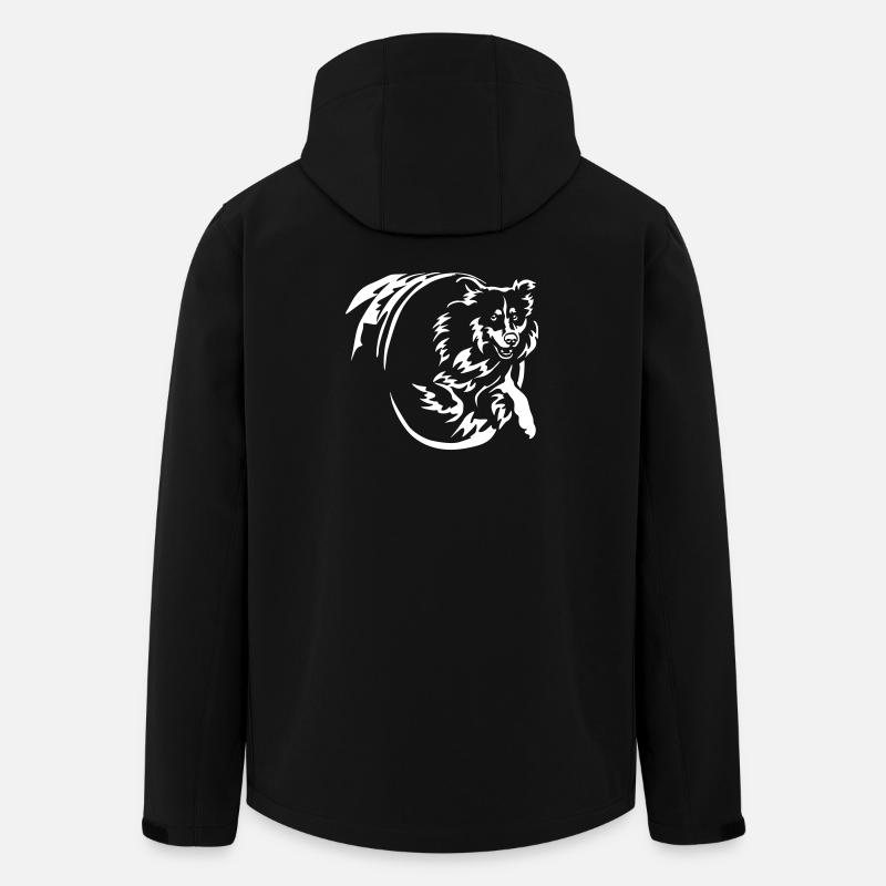 Australian Shepherd "Black Edition" - Men’s Recycled Softshell Jacket by Stanley/Stella - black