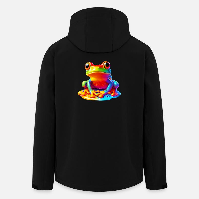 Frosch - Recycelte Männer Softshell-Jacke von Stanley/Stella - Schwarz