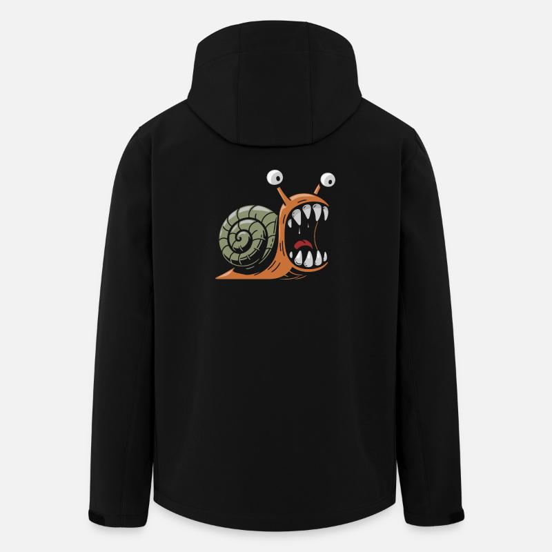 escargot avec des grandes dents - Veste softshell homme en polyester recyclé Stanley/Stella - noir