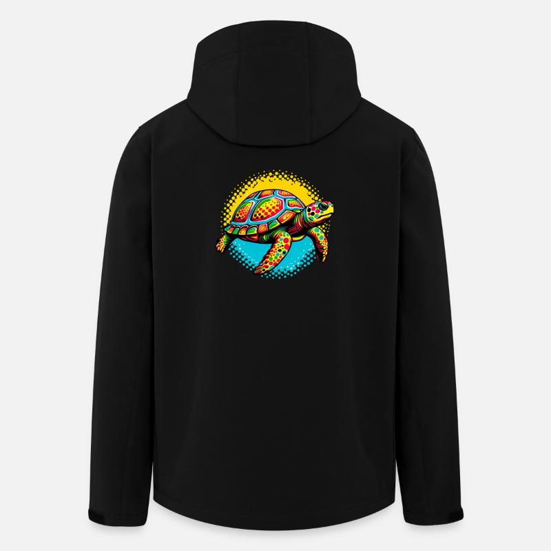 Turtle - Men’s Recycled Softshell Jacket by Stanley/Stella - black