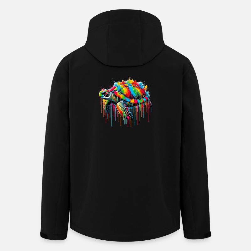 Schildkröte - Recycelte Männer Softshell-Jacke von Stanley/Stella - Schwarz