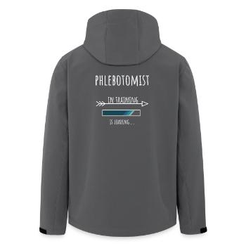 Phlébotomiste en formation Profession Cadeau - Veste softshell homme en polyester recyclé Stanley/Stella - charbon - Dos - AI Model Male 185 light (185cm)