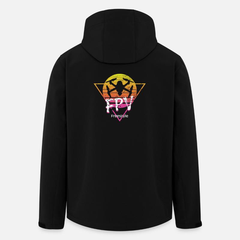 FPV Freestyle Drohne - Recycelte Männer Softshell-Jacke von Stanley/Stella - Schwarz