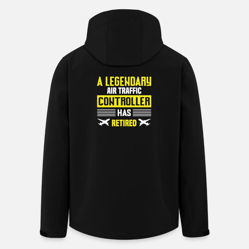 Luftverkehrs-Controller Ruhestand Humor - Recycelte Männer Softshell-Jacke von Stanley/Stella - Schwarz