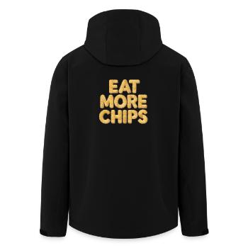 Mangez plus de chips, PotatoLover - Veste softshell homme en polyester recyclé Stanley/Stella - noir - Dos - AI Model Male 185 light (185cm)