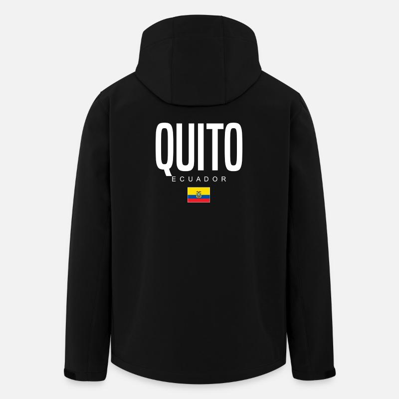 Quito Ecuador Ecuadorians - Men’s Recycled Softshell Jacket by Stanley/Stella - black