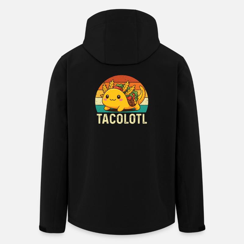 Tacolotl Mignon Axolotl Taco Mashup - Veste softshell homme en polyester recyclé Stanley/Stella - noir