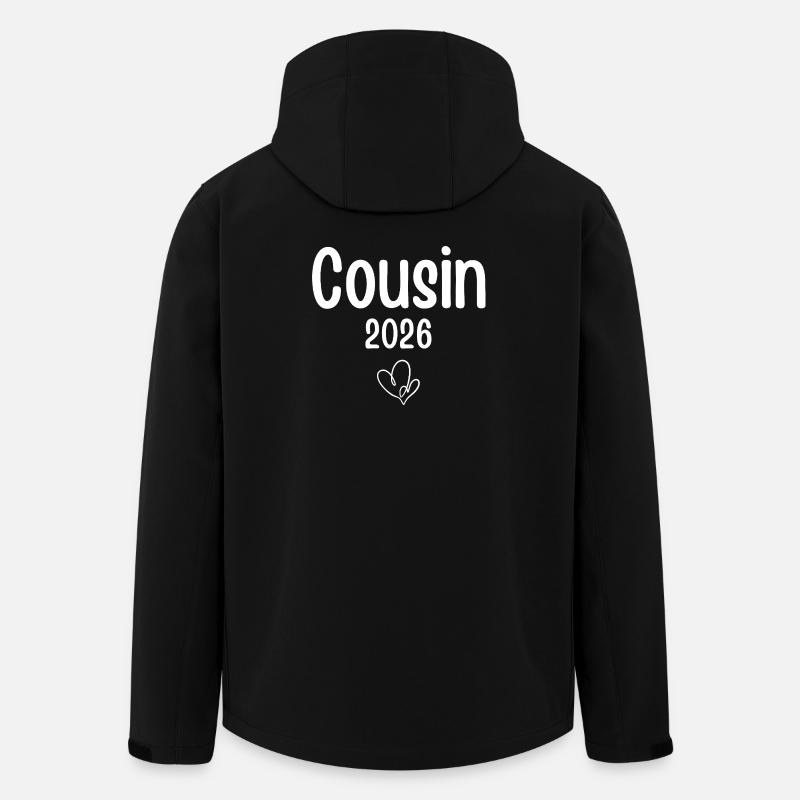 Cousin 2026 Coeur - Veste softshell homme en polyester recyclé Stanley/Stella - noir