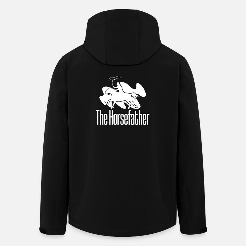 Rodéo Équitation Le Cavalier Cowboy - Veste softshell homme en polyester recyclé Stanley/Stella - noir