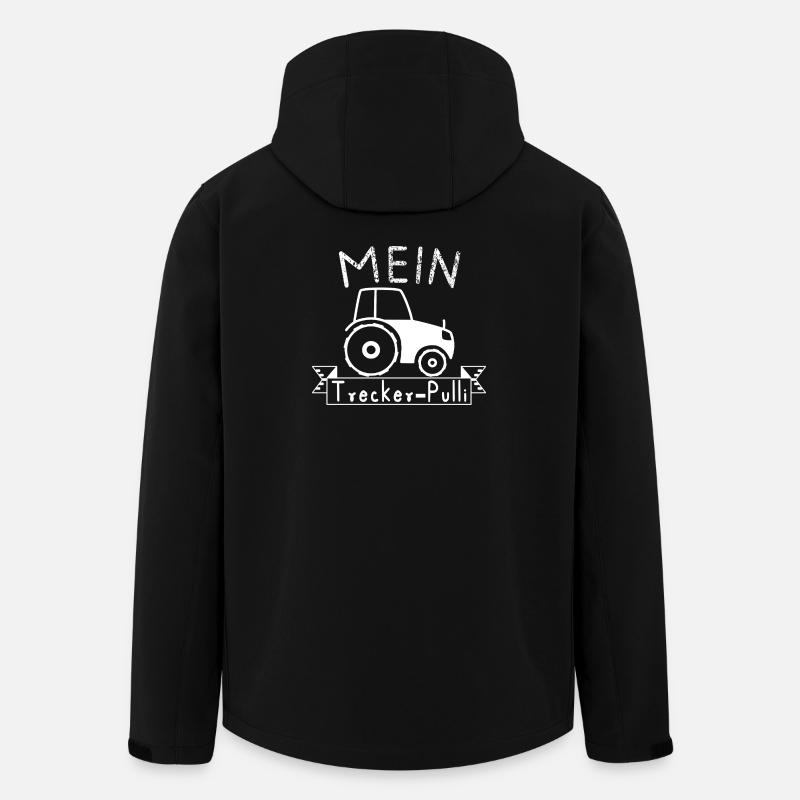 Pull tracteur de mon tracteur - Veste softshell homme en polyester recyclé Stanley/Stella - noir