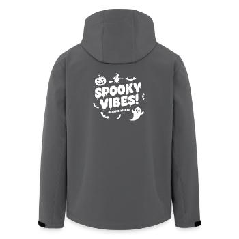Spooky Vibes Halloween - Recycelte Männer Softshell-Jacke von Stanley/Stella - Anthrazit - Hinten - AI Model Male 185 light (185cm)