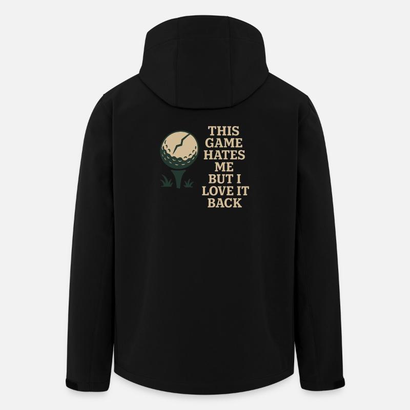 Lustiger Golf-humor, Sarkastischer Papa, - Recycelte Männer Softshell-Jacke von Stanley/Stella - Schwarz