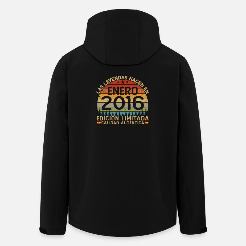 Janvier 2016 Anniversaire du Millésime - Veste softshell homme en polyester recyclé Stanley/Stella - noir