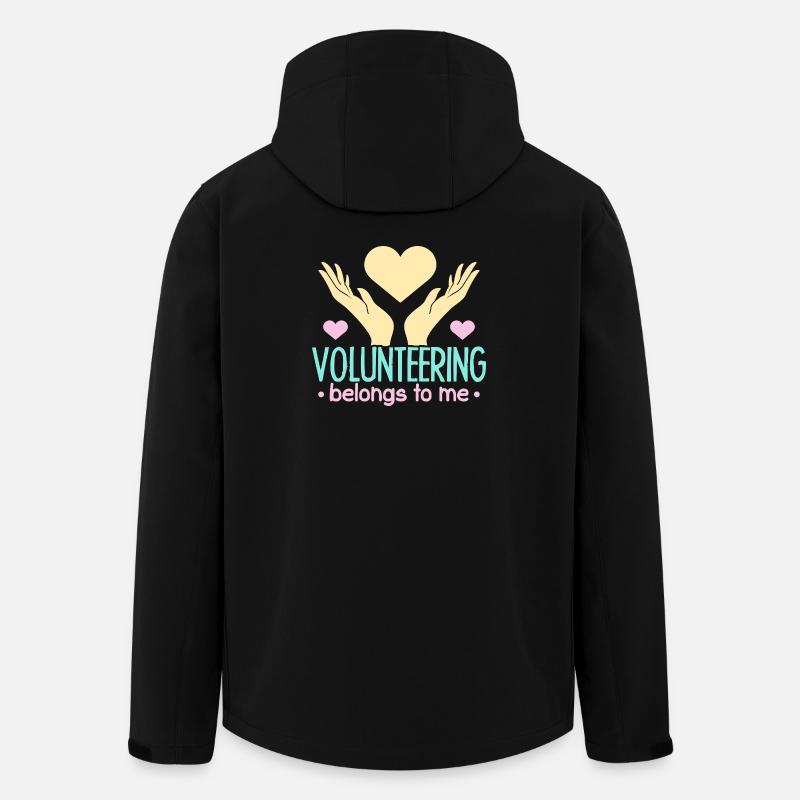 L’appréciation du bénévolat m’appartient Bénévole - Veste softshell homme en polyester recyclé Stanley/Stella - noir