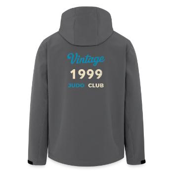 Vintage 1999 Judo Club Retro Geburtsjahr Geschenk - Recycelte Männer Softshell-Jacke von Stanley/Stella - Schwarz - Hinten - AI Model Male 185 light (185cm)