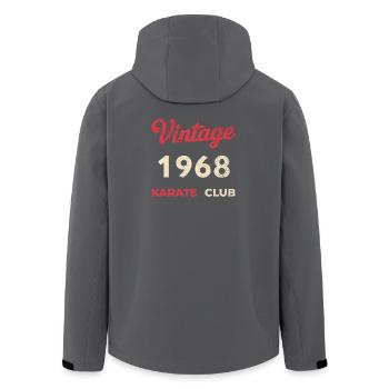 Vintage 1968 – Année de naissance rétro du Karate Club - Veste softshell homme en polyester recyclé Stanley/Stella - noir - Dos - AI Model Male 185 light (185cm)