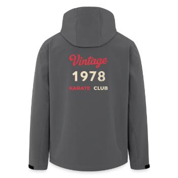 Vintage 1978 – Année de naissance rétro du Karate Club - Veste softshell homme en polyester recyclé Stanley/Stella - noir - Dos - AI Model Male 185 light (185cm)