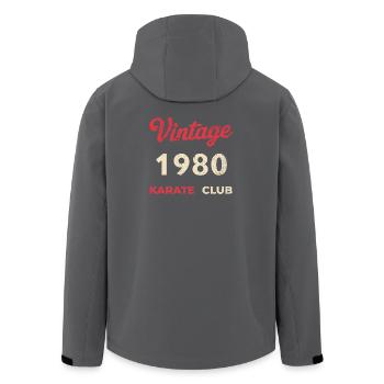 Vintage 1980 – Année de naissance rétro du Karate Club - Veste softshell homme en polyester recyclé Stanley/Stella - noir - Dos - AI Model Male 185 light (185cm)