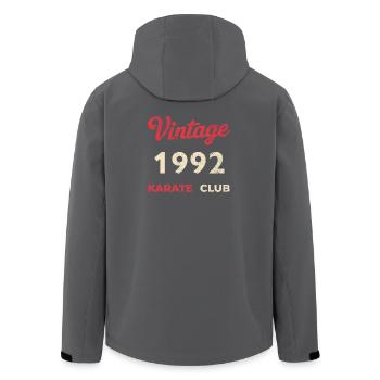 Vintage 1992 – Année de naissance rétro du Karate Club - Veste softshell homme en polyester recyclé Stanley/Stella - noir - Dos - AI Model Male 185 light (185cm)