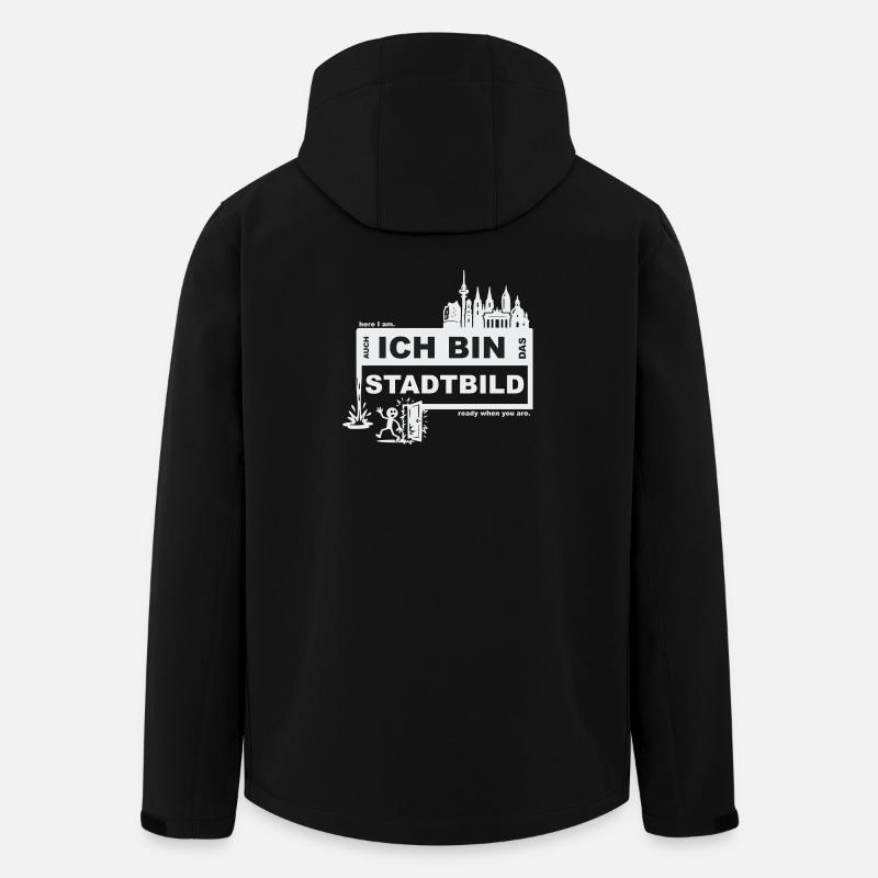 Stadtbild - deutsch - ready when you are - Recycelte Männer Softshell-Jacke von Stanley/Stella - Schwarz