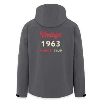 Vintage 1963 – Année de naissance rétro du Karate Club - Veste softshell homme en polyester recyclé Stanley/Stella - noir - Dos - AI Model Male 185 light (185cm)