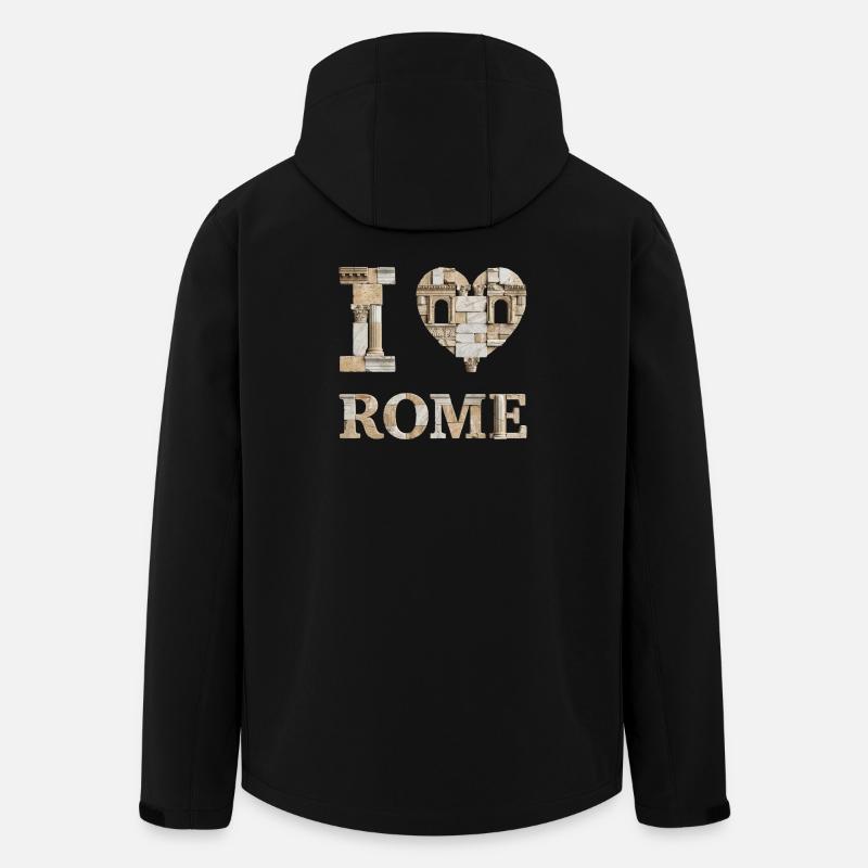 Rom – Ewige Stadt - Recycelte Männer Softshell-Jacke von Stanley/Stella - Schwarz