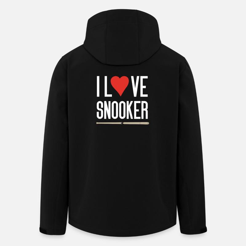 J’adore le snooker - Veste softshell homme en polyester recyclé Stanley/Stella - noir