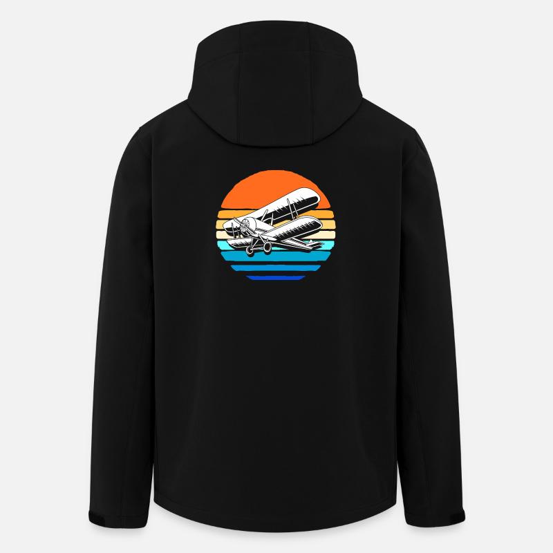 Avion modèle modèle - Veste softshell homme en polyester recyclé Stanley/Stella - noir
