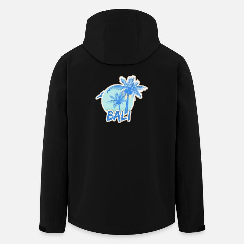 Urlaub Bali - Recycelte Männer Softshell-Jacke von Stanley/Stella - Schwarz