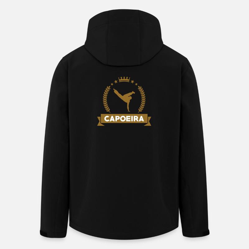 Capoeira - Slagsmål - Dans - Softshelljacka herr i återvunnen polyester Stanley/Stella - svart