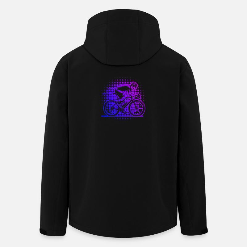 Super cadeau pour vélo de route - Veste softshell homme en polyester recyclé Stanley/Stella - noir