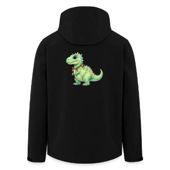 Dinosaure coloré avec des guirlandes lumineuses - Veste softshell homme en polyester recyclé Stanley/Stella - noir - Dos - AI Model Male 185 light (185cm)
