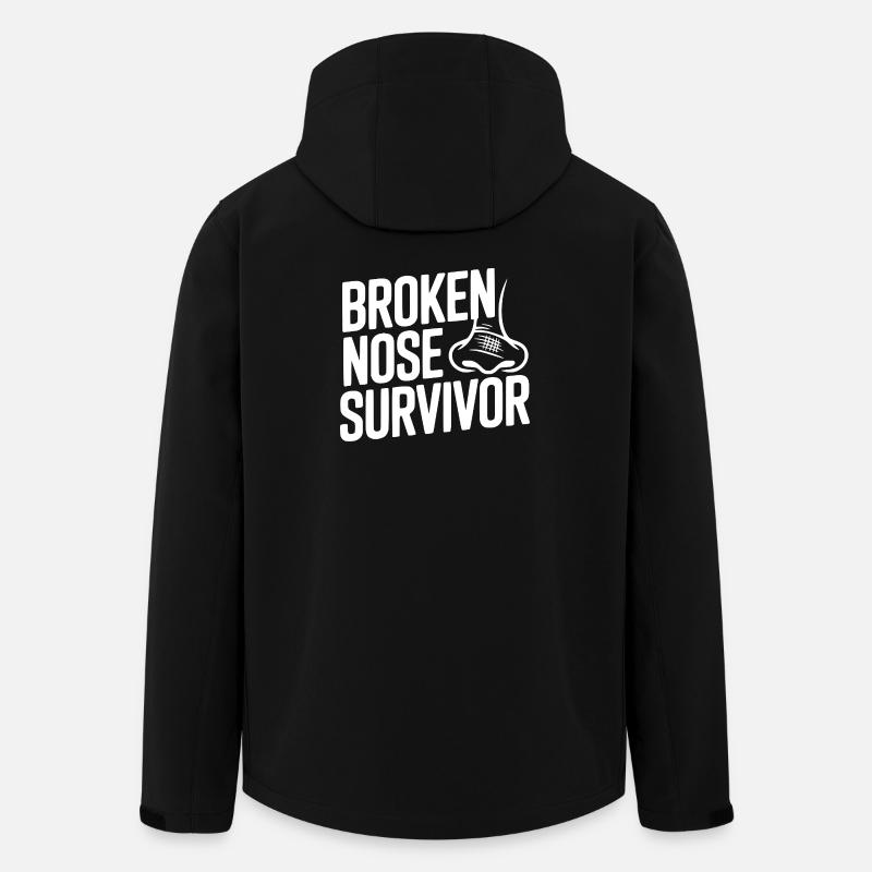 Broken Nose Survivor - Men’s Recycled Softshell Jacket by Stanley/Stella - black