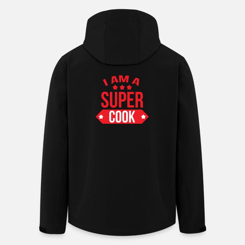 Je suis un super cuisinier - Veste softshell homme en polyester recyclé Stanley/Stella - noir