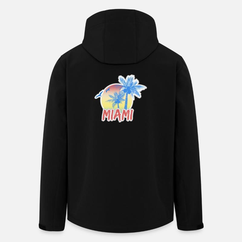 Miami Beach - Veste softshell homme en polyester recyclé Stanley/Stella - noir
