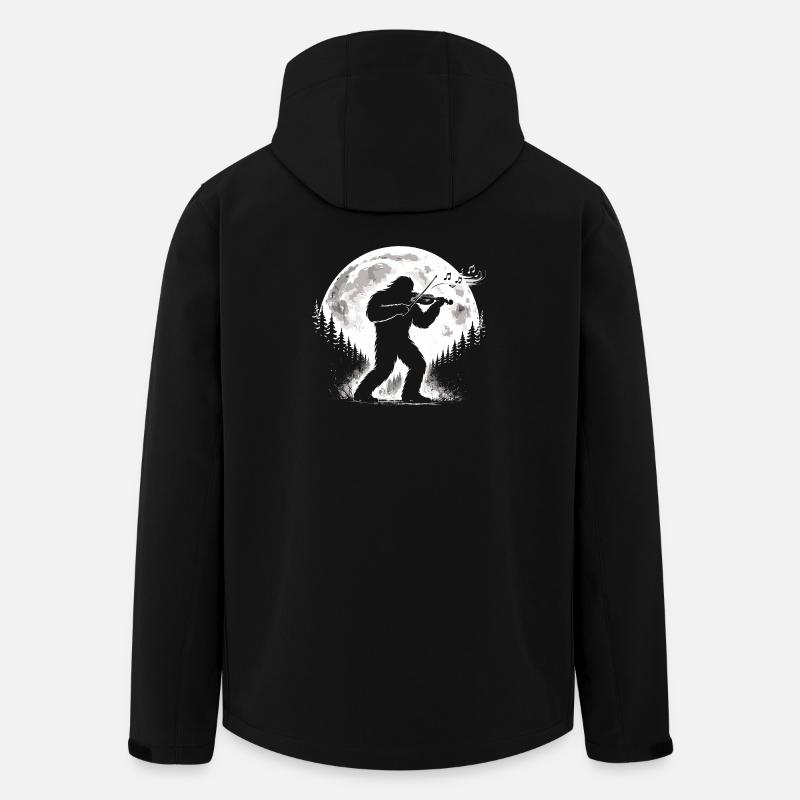 Bigfoot Violin Player - Men’s Recycled Softshell Jacket by Stanley/Stella - black