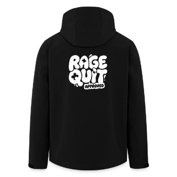 Rage Quit Genehmigt Gaming-Design - Recycelte Männer Softshell-Jacke von Stanley/Stella - Schwarz - Hinten - AI Model Male 185 light (185cm)