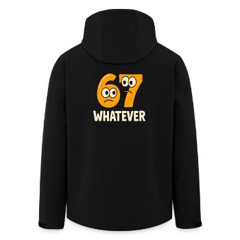 Six Seven Whatever Italian Brainrot Humor Meme  - Recycelte Männer Softshell-Jacke von Stanley/Stella - Schwarz - Hinten - AI Model Male 185 light (185cm)