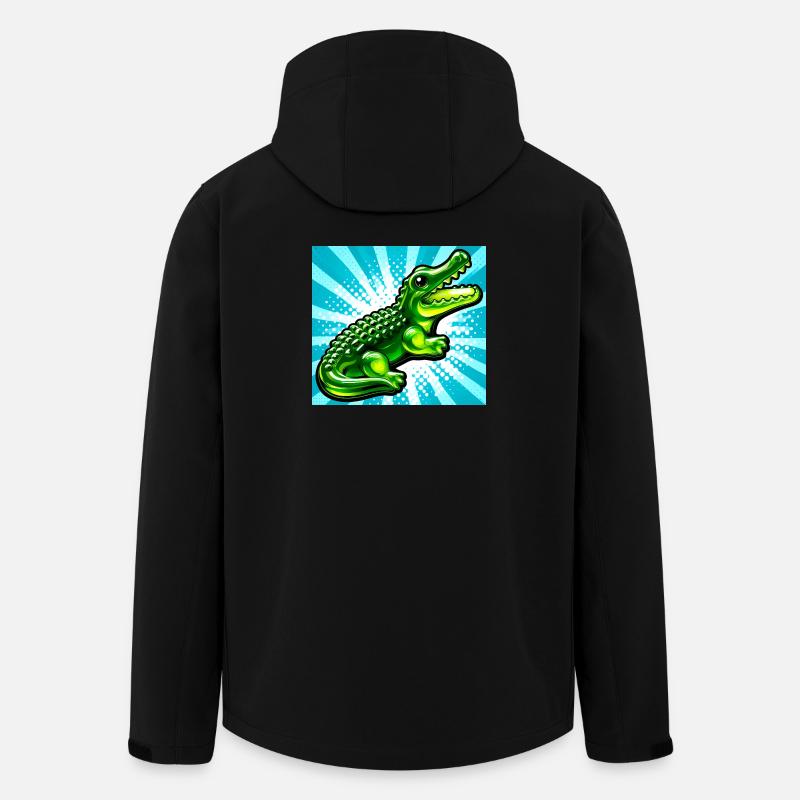 crocodile - Veste softshell homme en polyester recyclé Stanley/Stella - noir