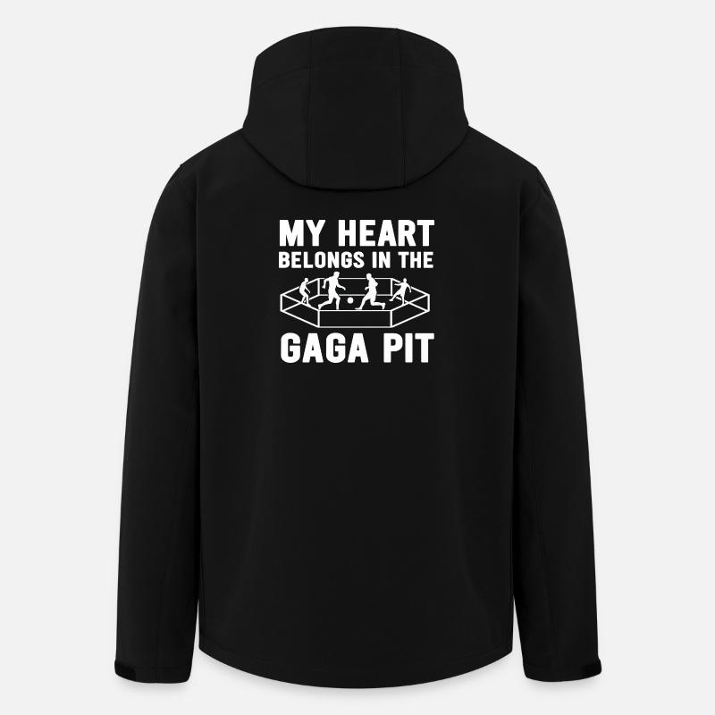 Mon cœur appartient à Gaga Pit - Veste softshell homme en polyester recyclé Stanley/Stella - noir