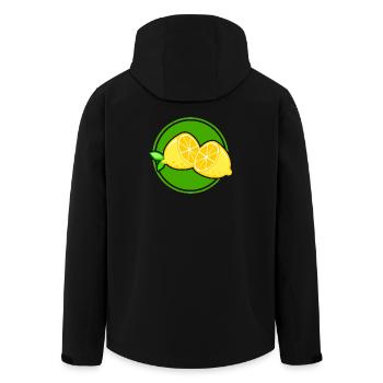 lemon - Men’s Recycled Softshell Jacket by Stanley/Stella - black - Back - AI Model Male 185 light (185cm)